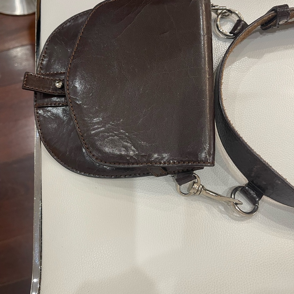 Brown Leather Waist Belt Bag - Picture 2 of 5
